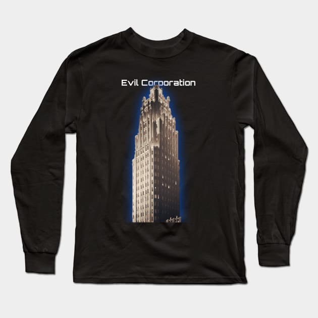 Evil Corporation Long Sleeve T-Shirt by Hexagon